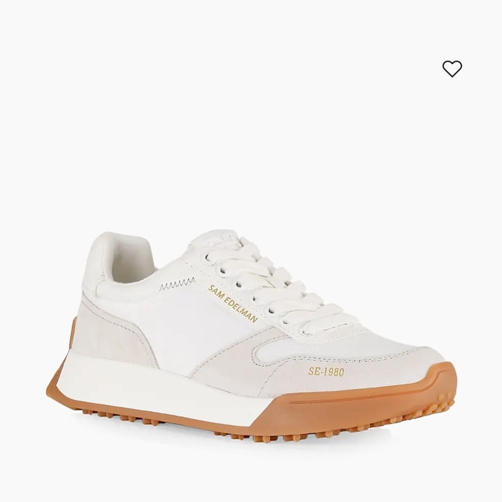 Sam Edelman Men's Sneakers in White and Brown